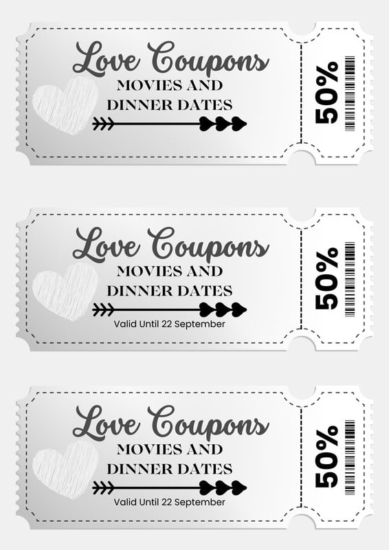 Free Printable Love Coupon Templates Canva 8693