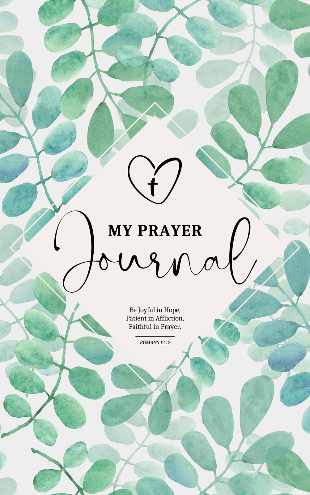 Prayer Journal Printables Prayer Journal for Women Watercolor
