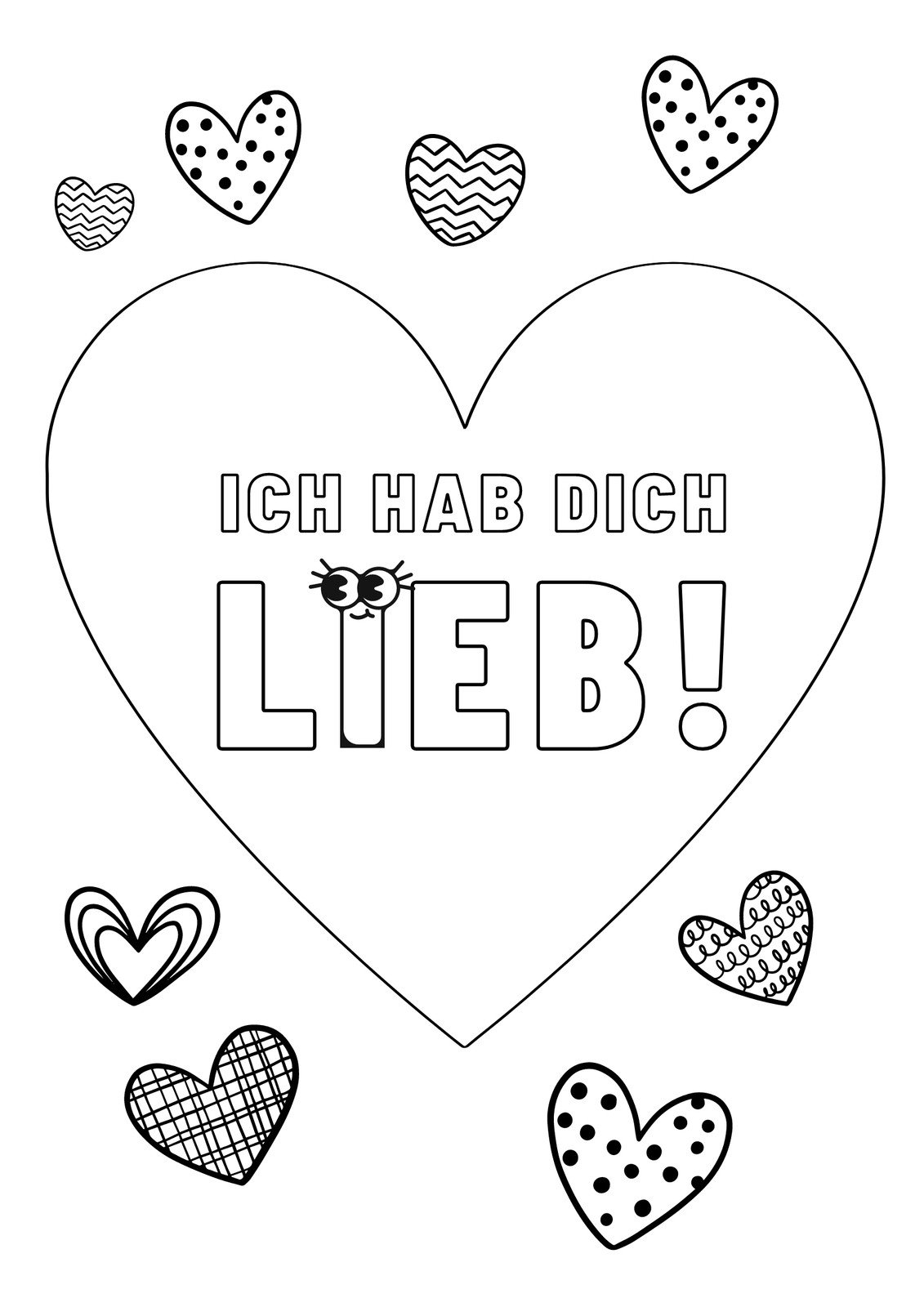 Kostenlos anpassbare Vorlagen zum Thema Hab dich lieb   Canva