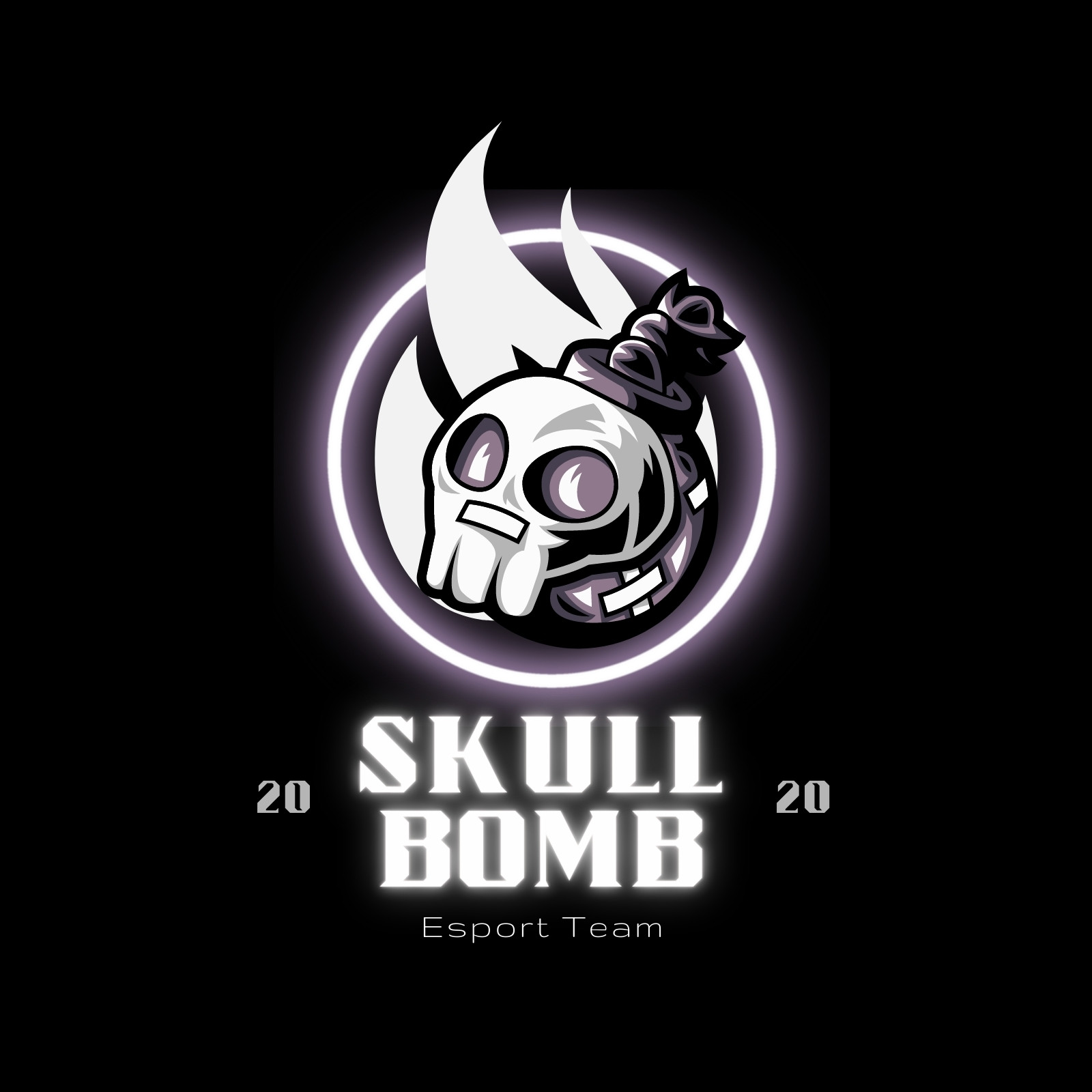 Black Skull E-sport Team Logo