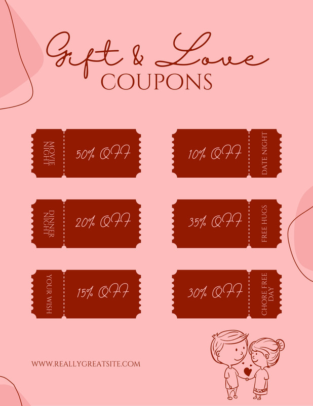 Page 4 Free Printable Love Coupon Templates Canva 5449