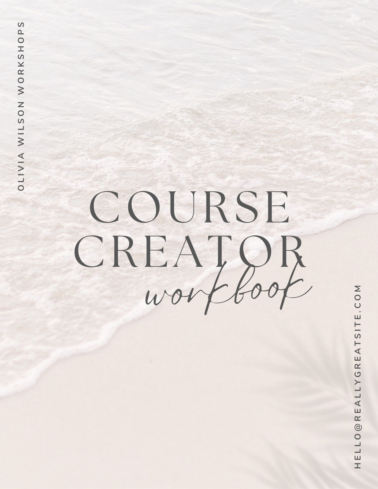Beige Boho Course Creator Workbook Document