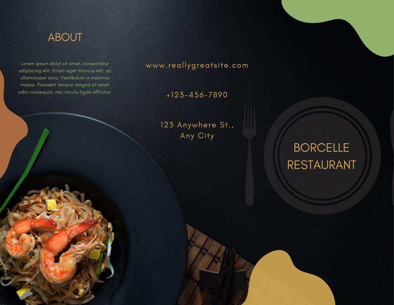 Free Custom, Printable Food Brochure Templates | Canva