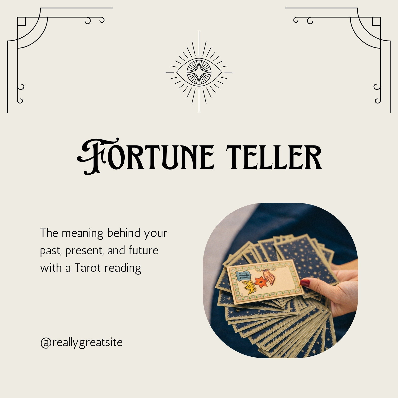The Moon Tarot Card Gold Spiritual Fortune Telling Digital Art by