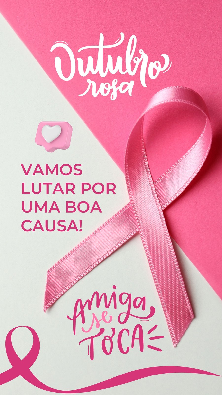 Outubro Rosa 2022: como fazer cartaz com mensagem no Canva