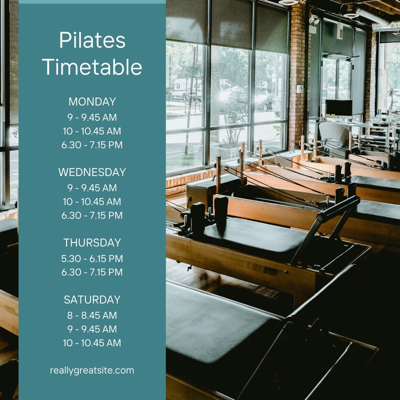 Pilates Social Media Templates Aesthetic Pilates Studio Instagram Content  Pilates Instructor Customized Canva Templates Minimalistic 