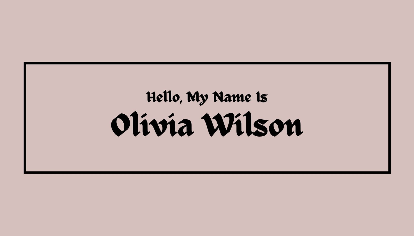 business name tag template