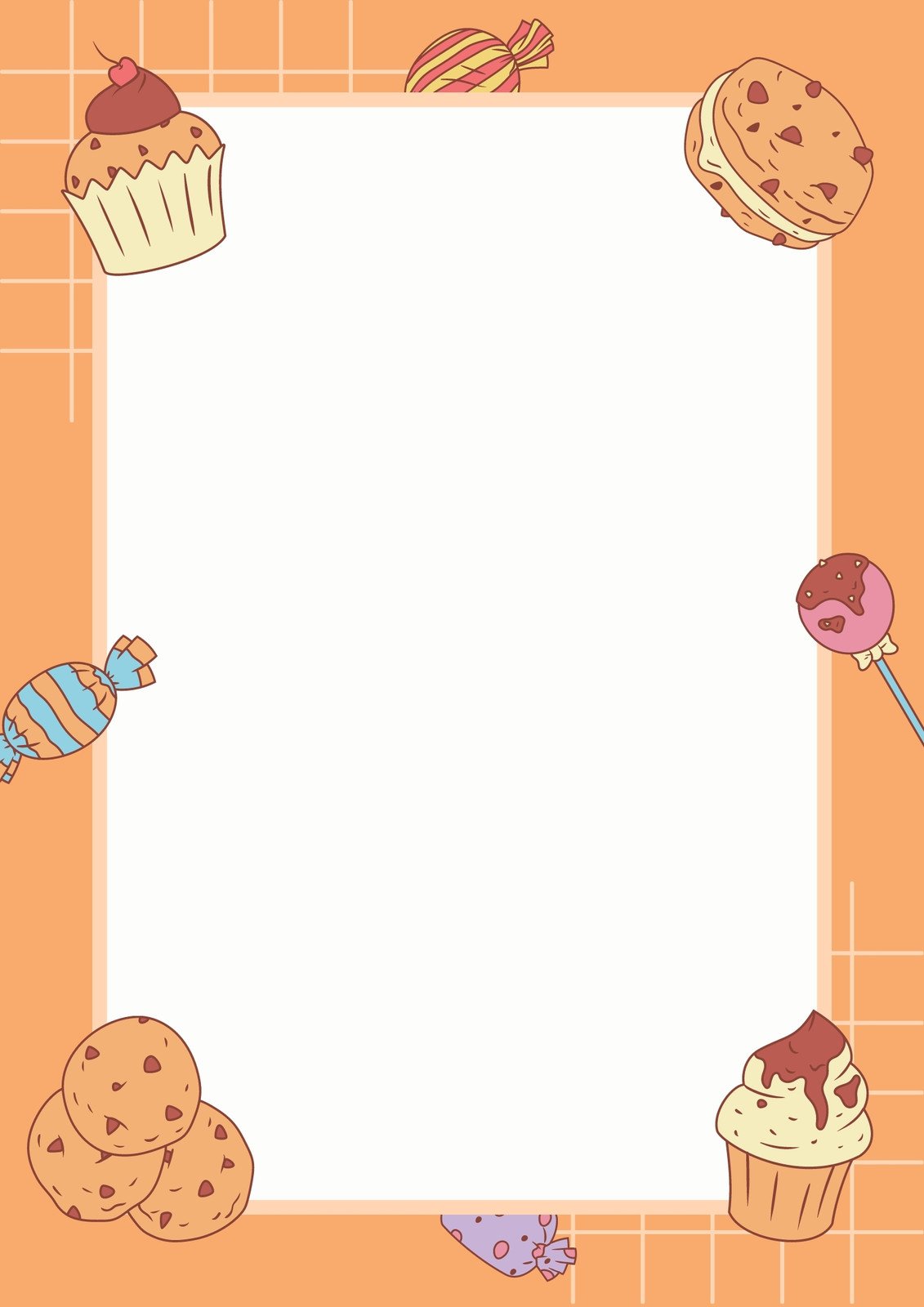 Cake shop with copy space on pink background Vector Image