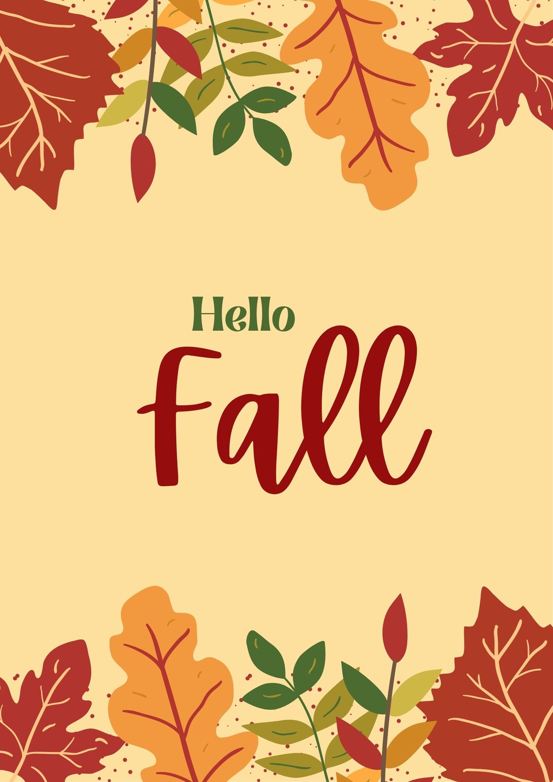 Page 3 - Free and customizable fall templates