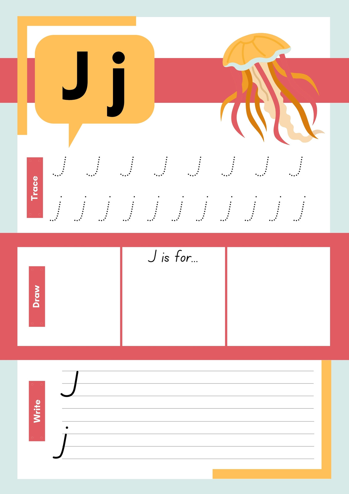 Letter and Number Tracing Book with Canva Template, Worksheets and