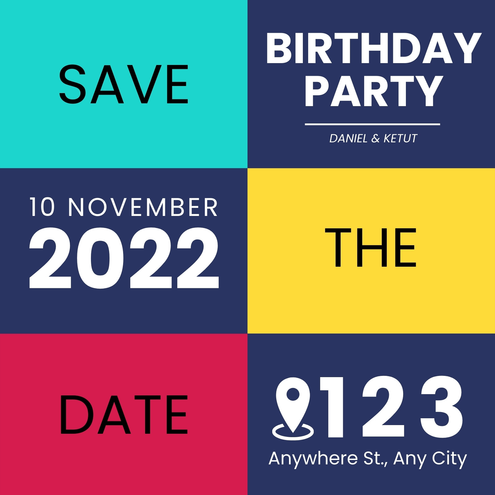 save the date birthday images