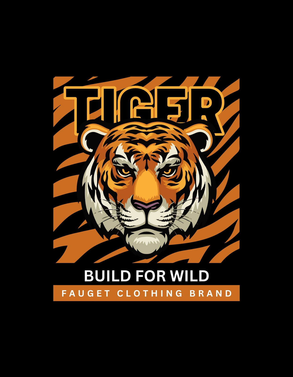 Tigers Retro Checkered Square // Game Day Design // Canva -  in 2023