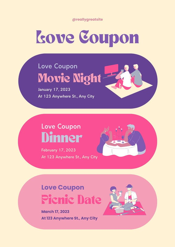 Page 4 Free Printable Love Coupon Templates Canva 1058