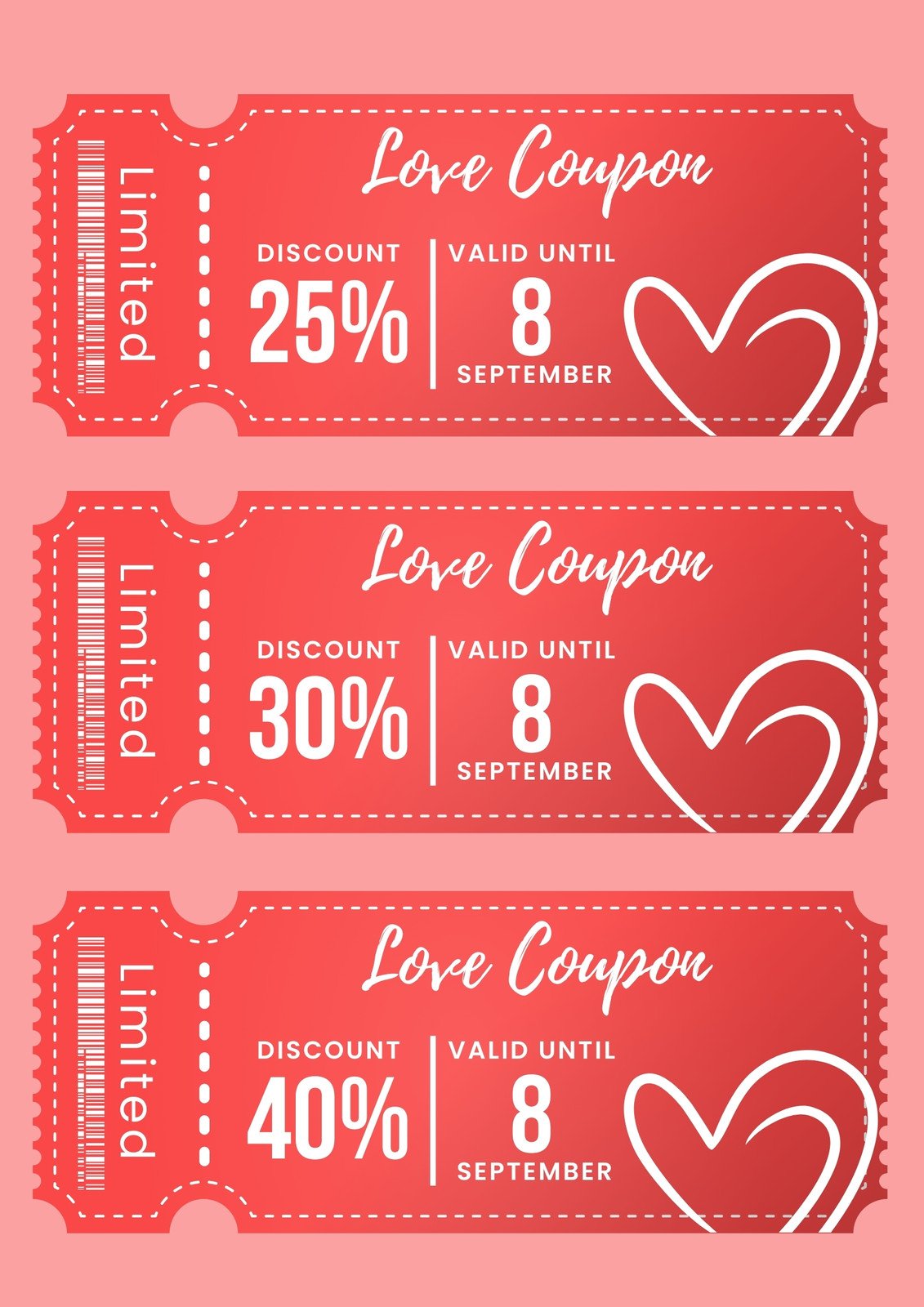 Free printable love coupon templates