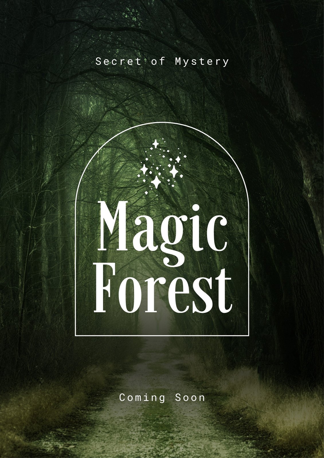 Minimalist Adventure Magic Forest Movie Poster