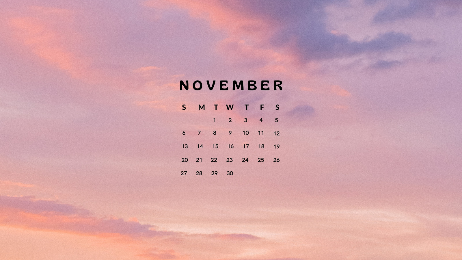 Ý tưởng lịch tháng 11: Đừng lo lắng về việc lập lịch cho tháng