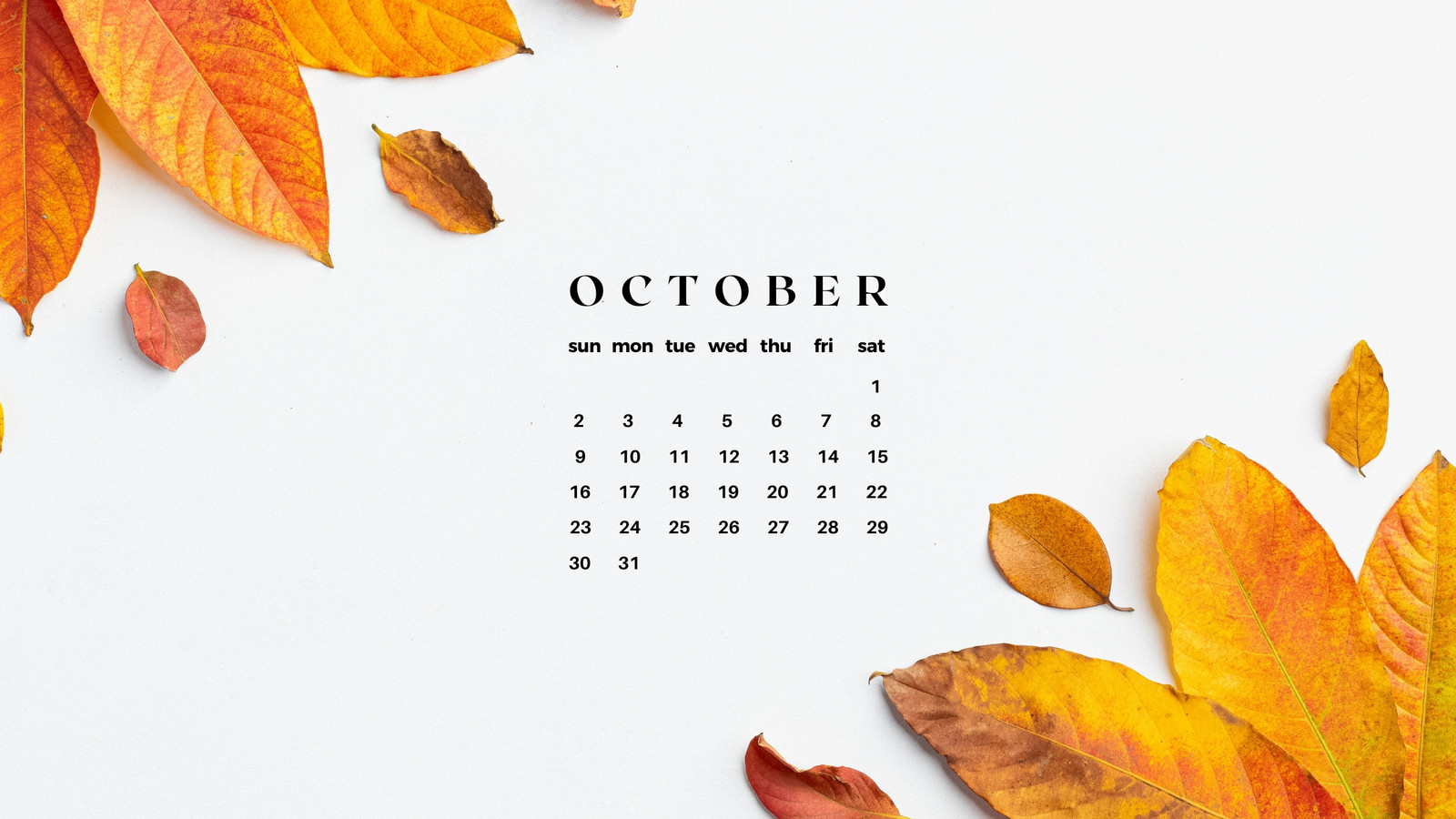 Page 4 - Free customizable autumn desktop wallpaper templates