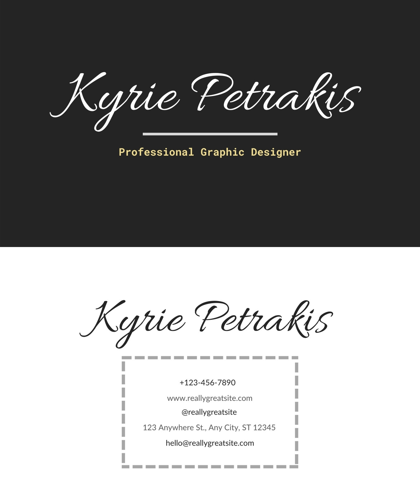business card template designs