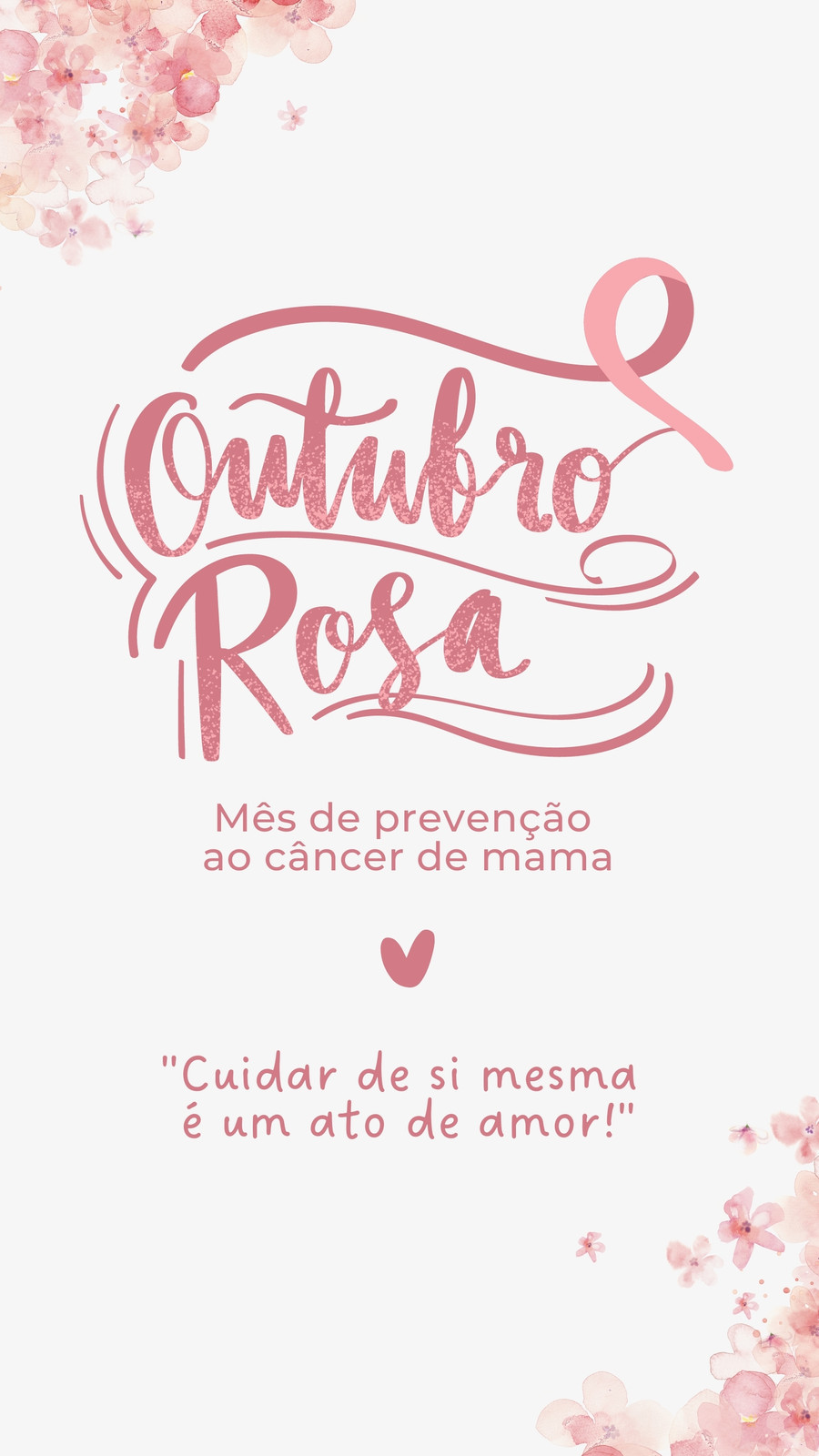 Outubro Rosa 2022: como fazer cartaz com mensagem no Canva