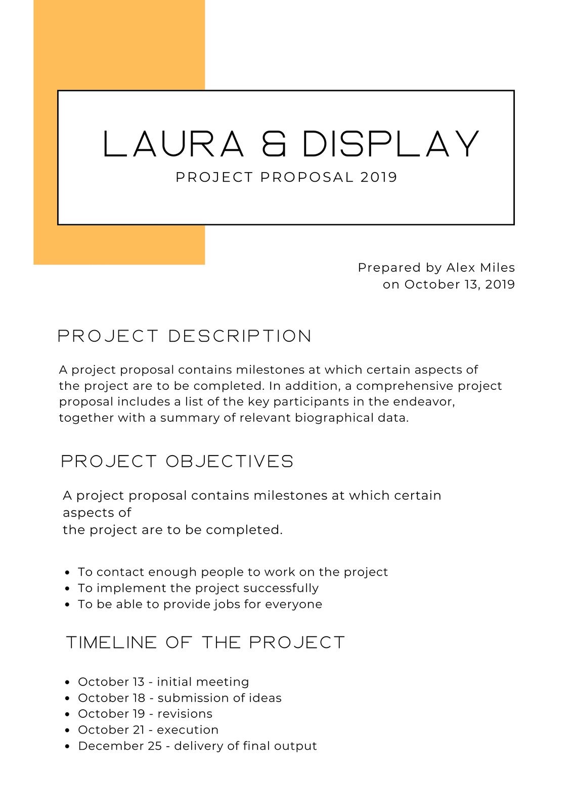 Business Proposal Template for CANVA & ILLUSTRATOR Proposal Template, Easy  to Use, Modern Template, Business Proposal, Brief Proposal 