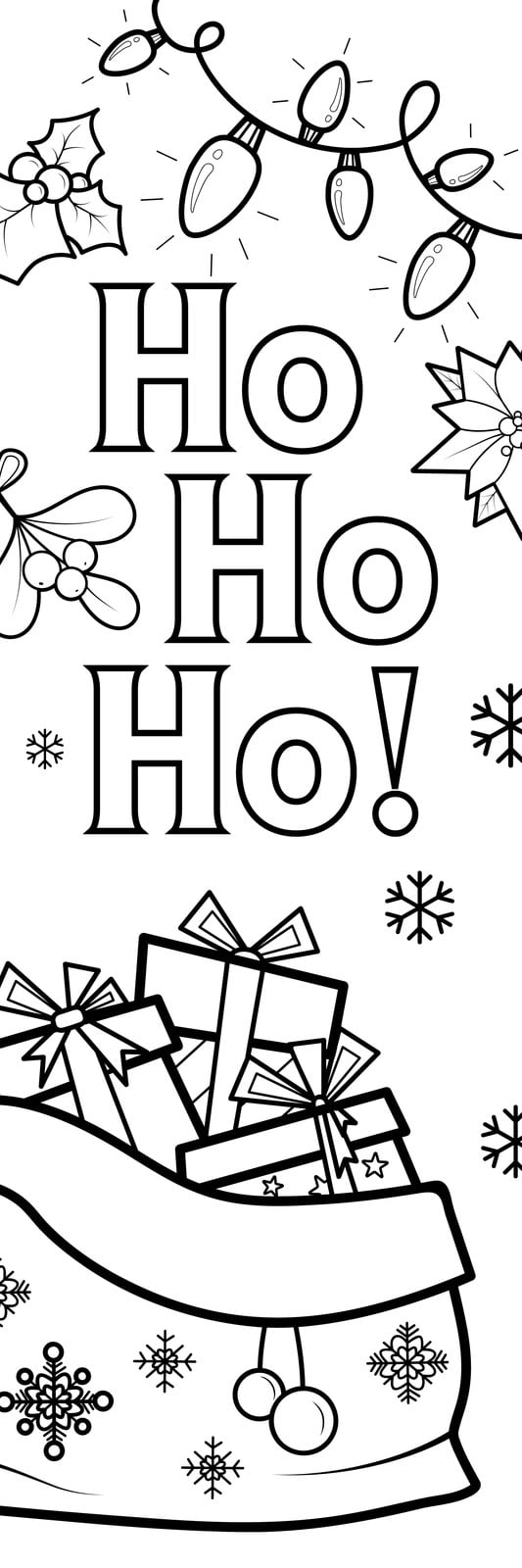 Free Printable Winter and Christmas Coloring Bookmarks: 3 Designs