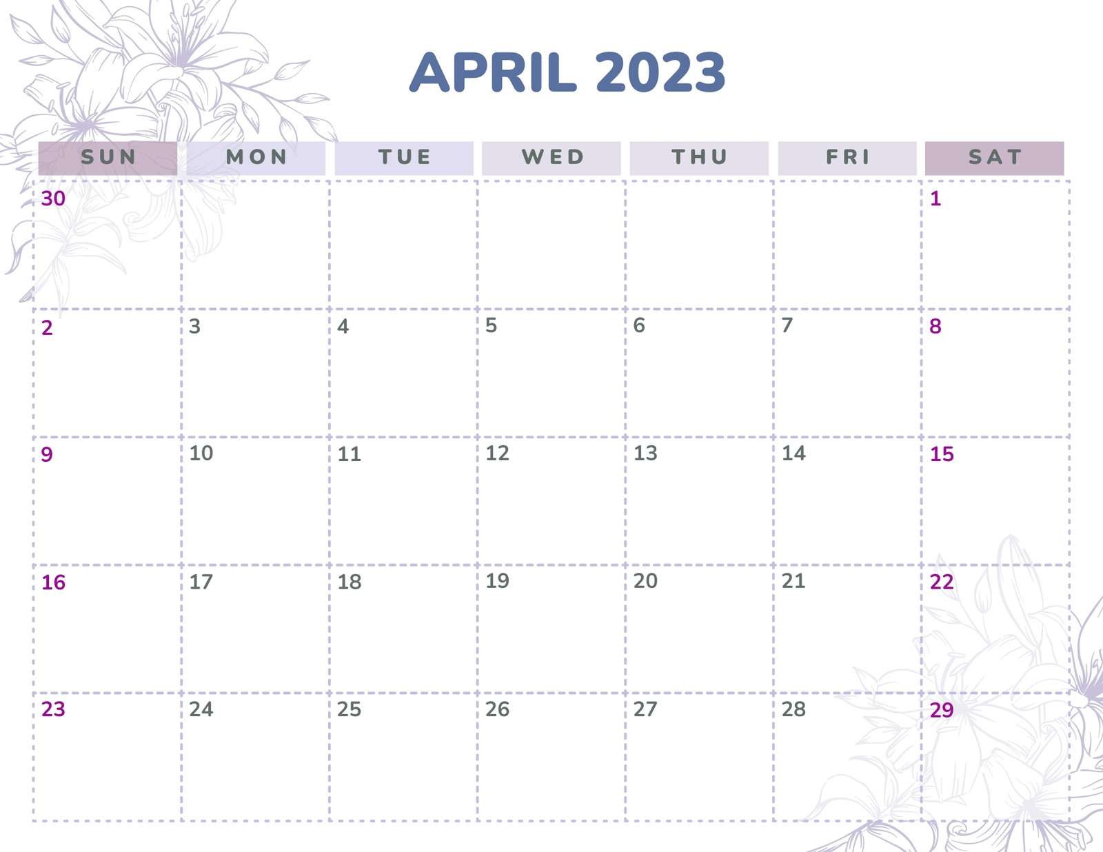 Plan Ahead with Our April 2022 Calendar Printable Cute Get Organized Now
