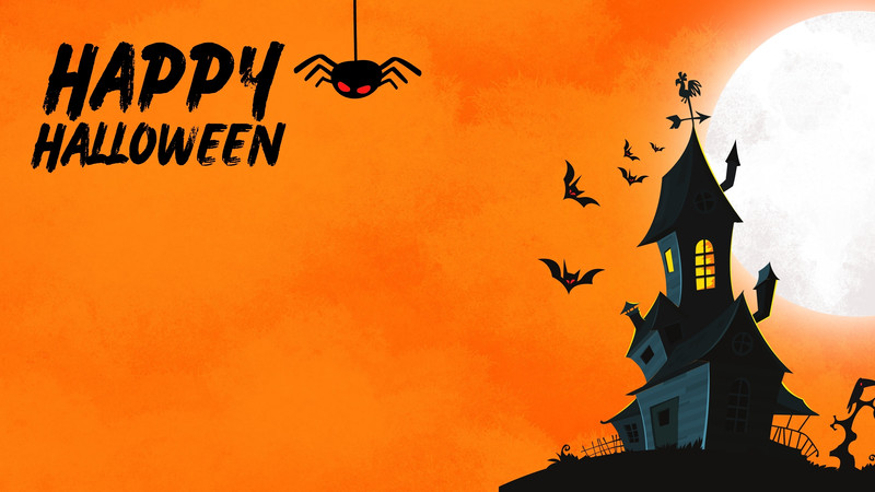 Free Halloween Zoom virtual background templates to edit | Canva