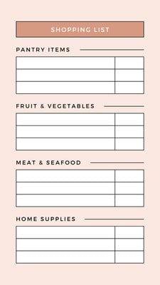 Free list templates that you can customize and print | Canva