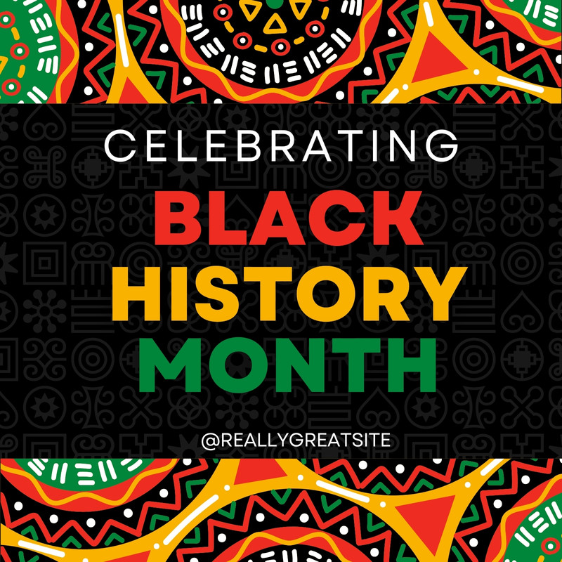 Free and customizable black history month templates