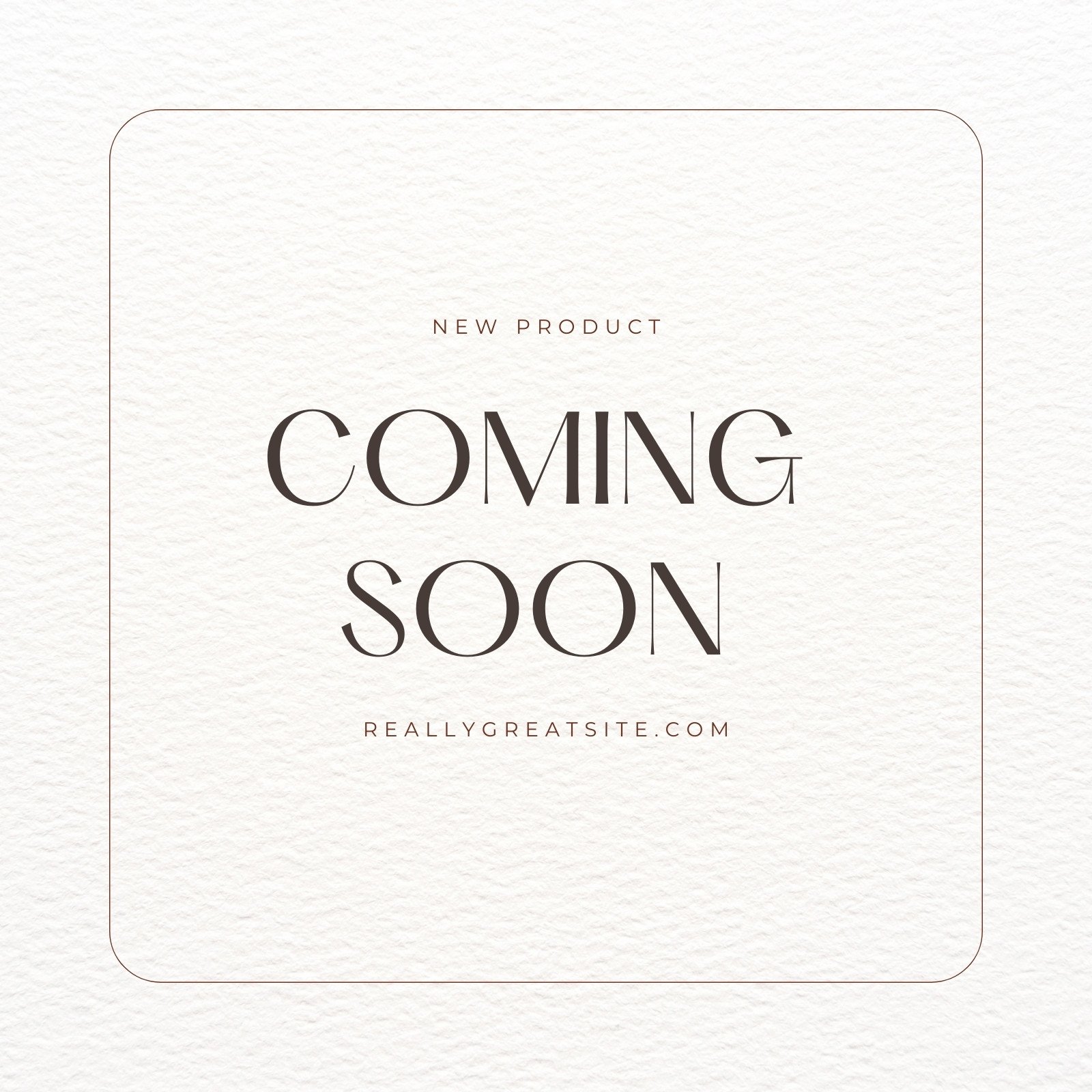 Coming Soon Announcement Template
