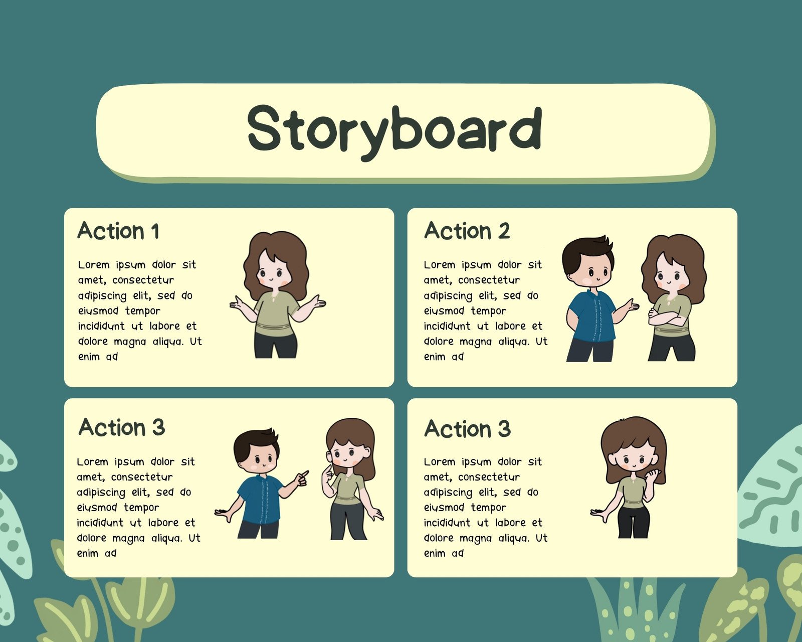 Free, printable, customizable storyboard templates | Canva