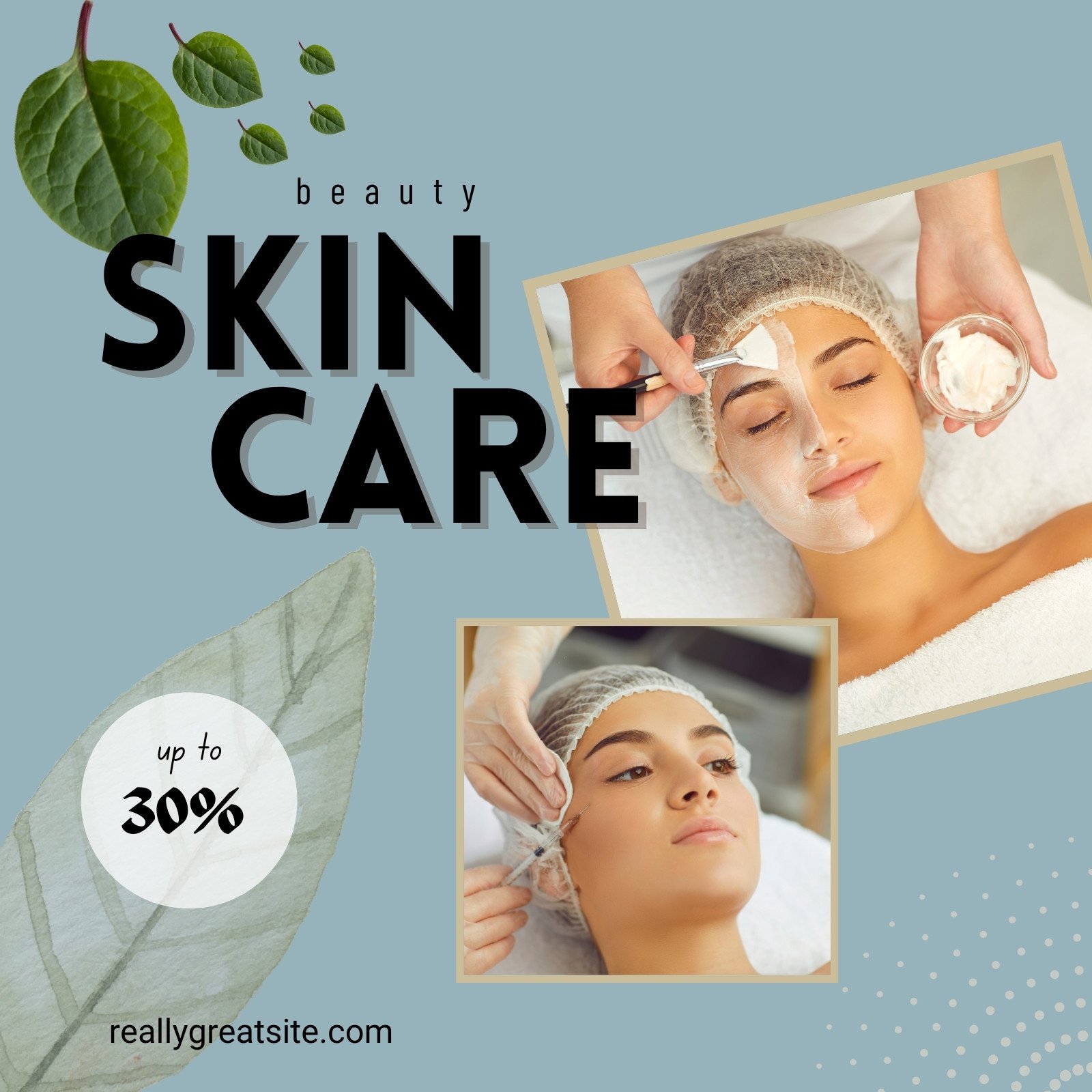 Free and customizable skin care templates