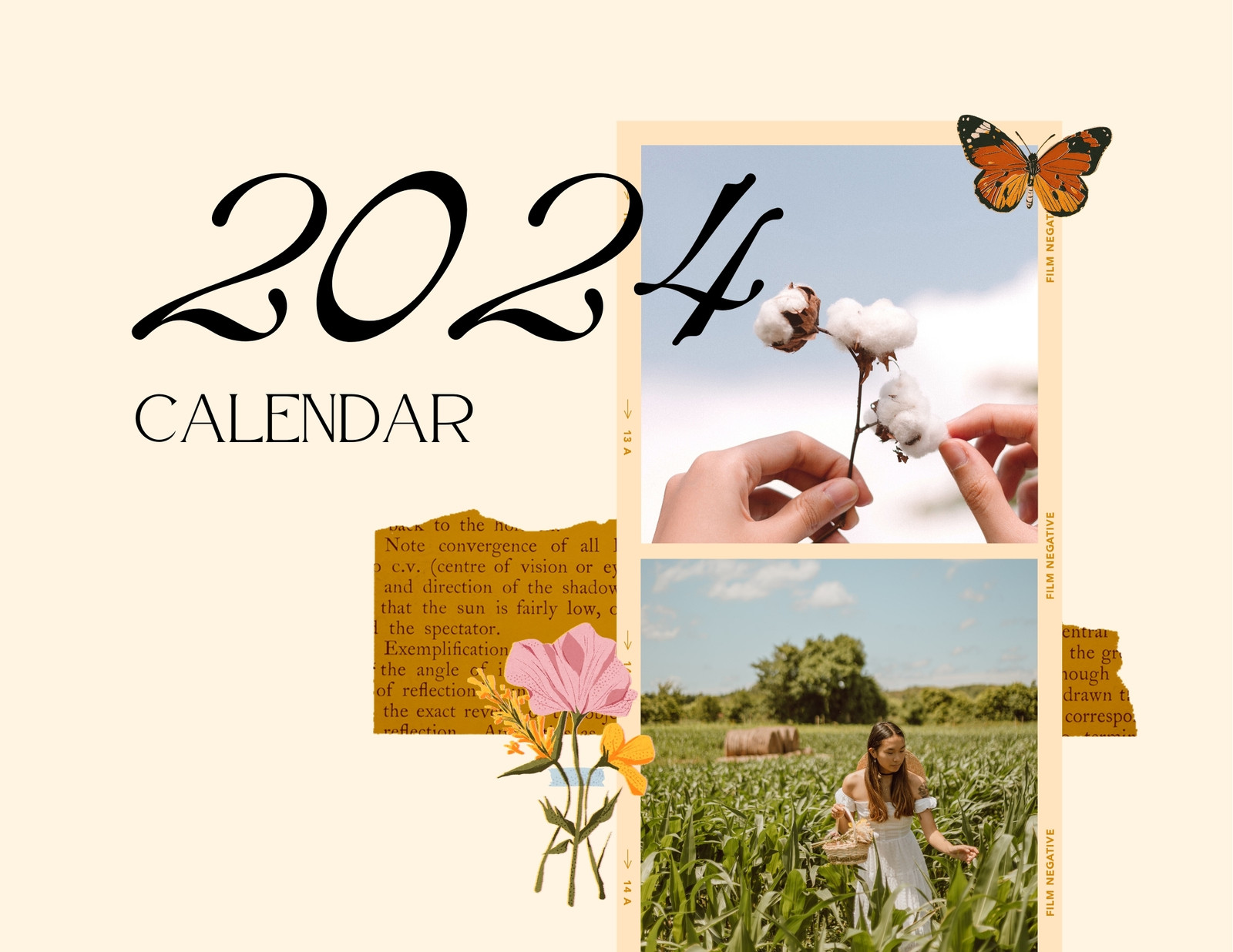 2024 Yearly Calendar Calendar Cards Scrapbook Calendar -   Scrapbook  calendar, Minimalist wall art printable, Kids printable art