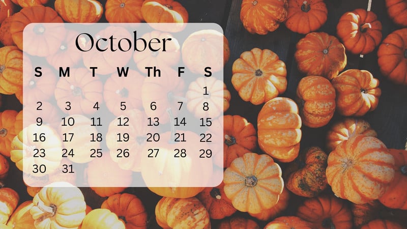 October Wallpaper HD free for desktop  PixelsTalkNet