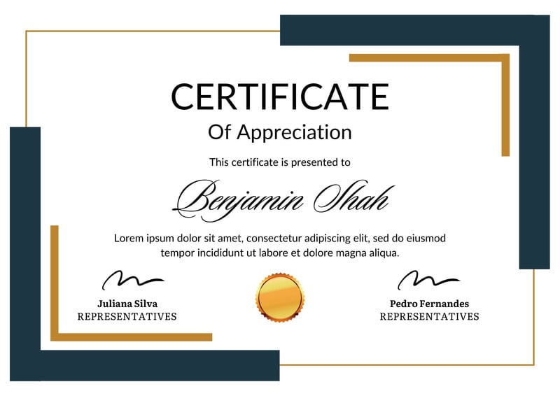 word certificate of appreciation template