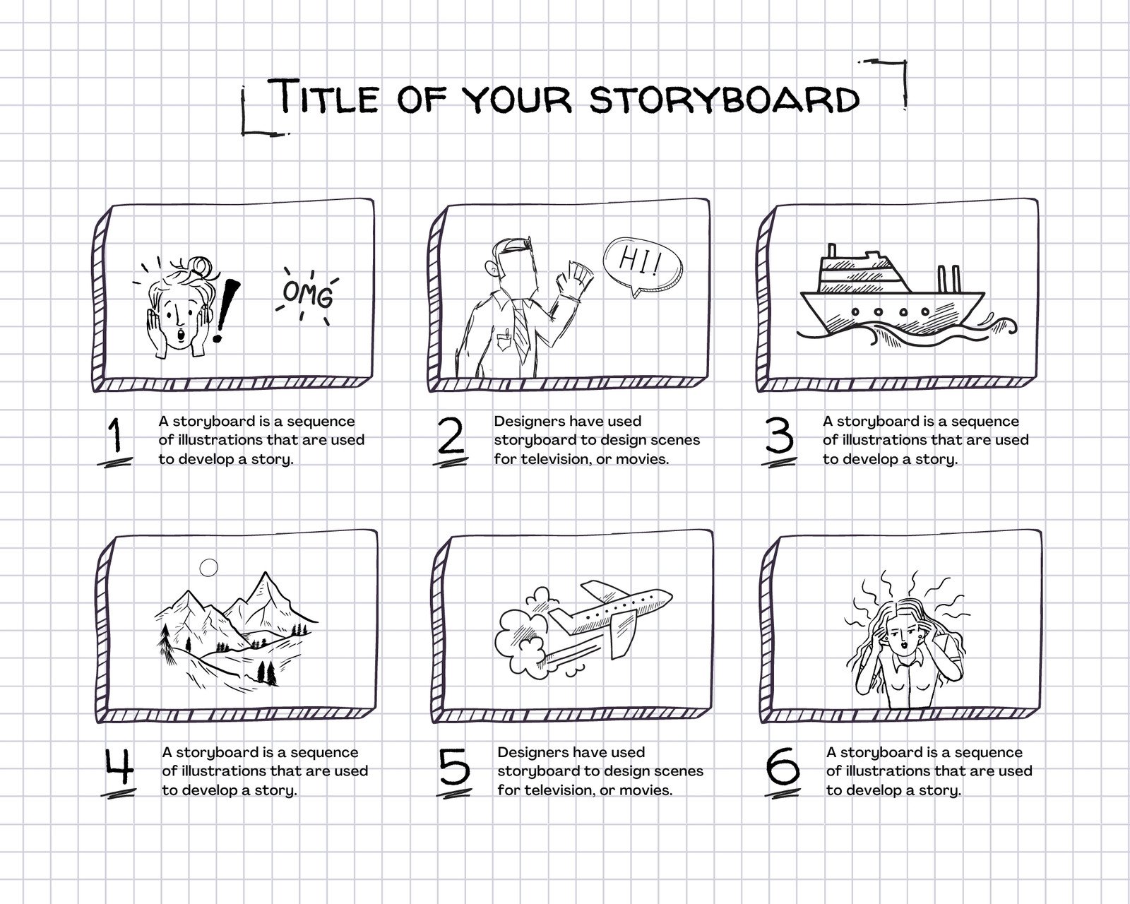 storyboard sketch of Covid-19 virus idea to the storyboard plan to create  story Stock Illustration | Adobe Stock