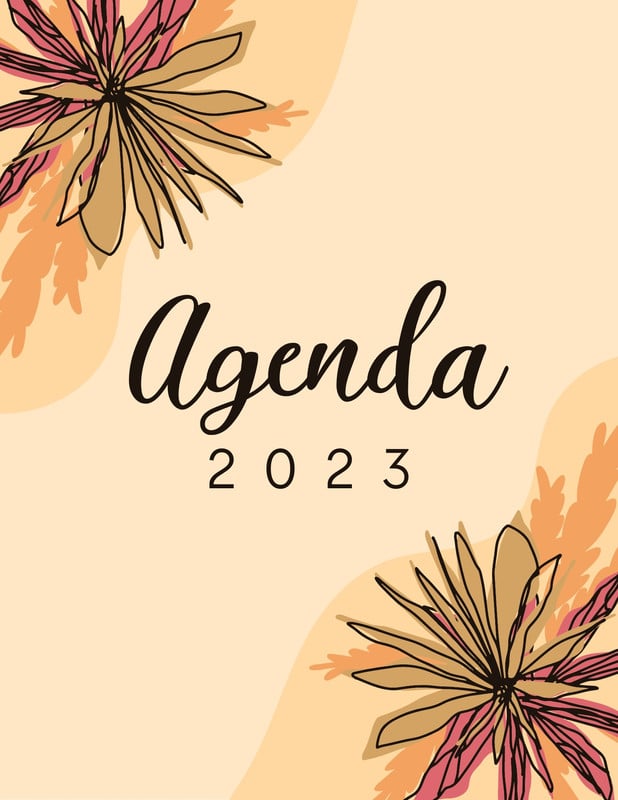 Plantillas Para Portadas De Agendas Editables Canva 3998