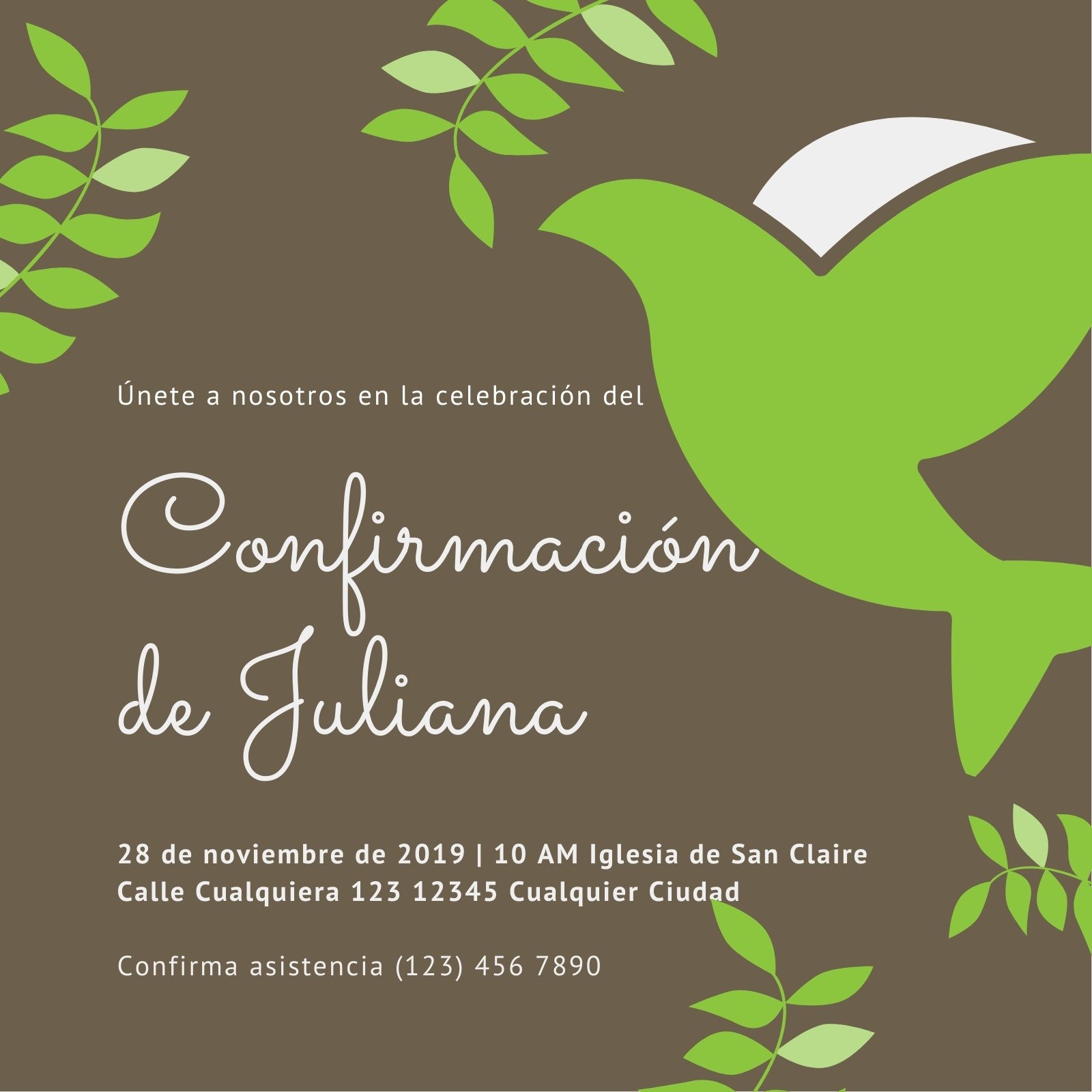 invitaciones de confirmacion catolica