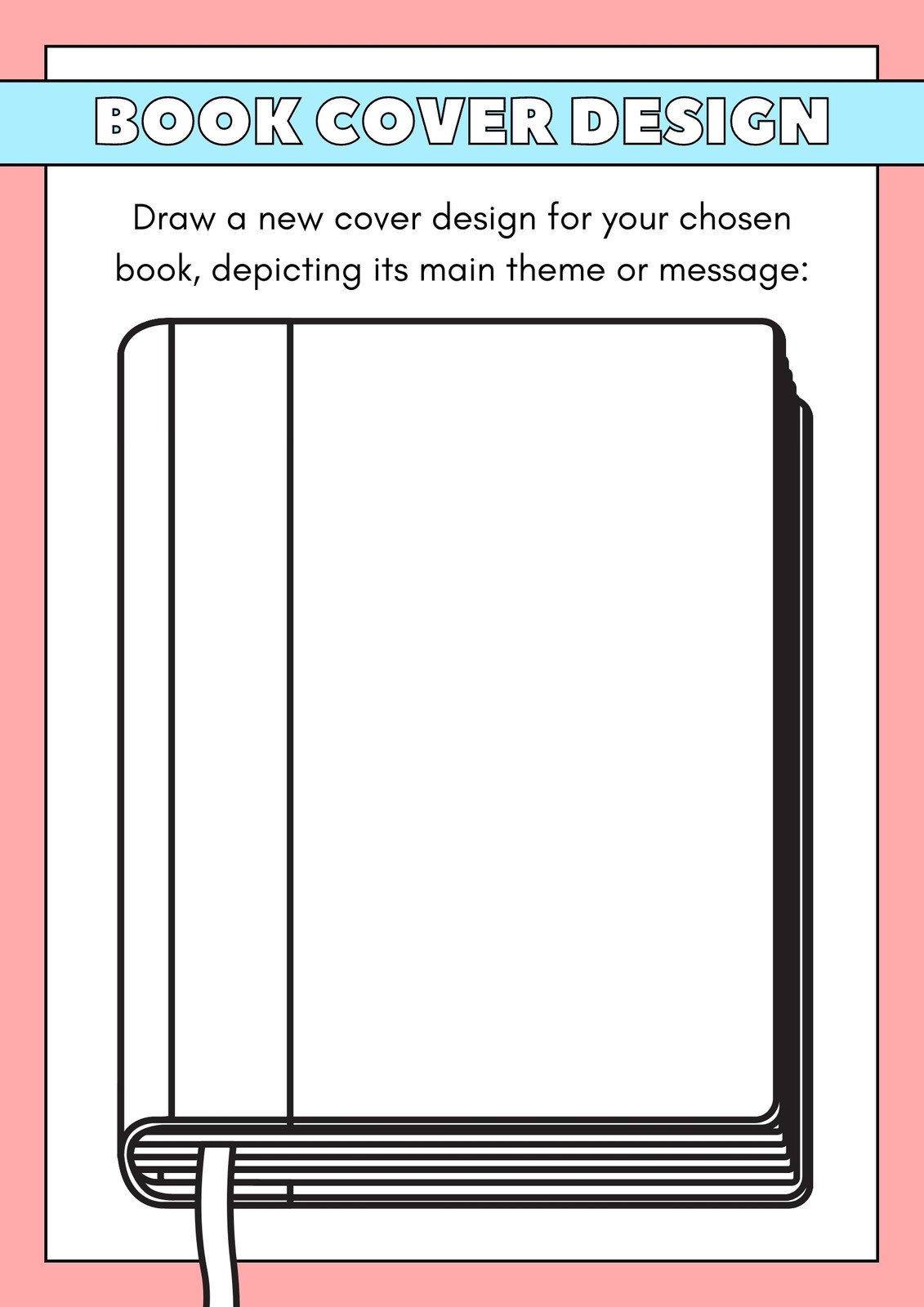 Design Your Own Book Cover Worksheet