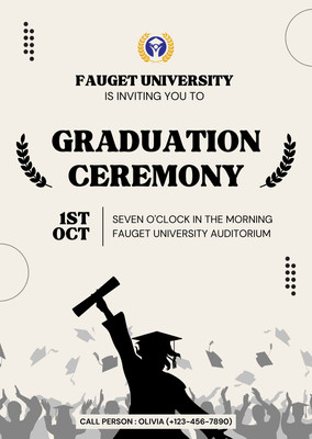 Page 5 - Free custom printable graduation invitation templates | Canva