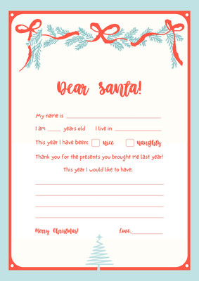 Customize 118+ Christmas Letter Templates Online - Canva