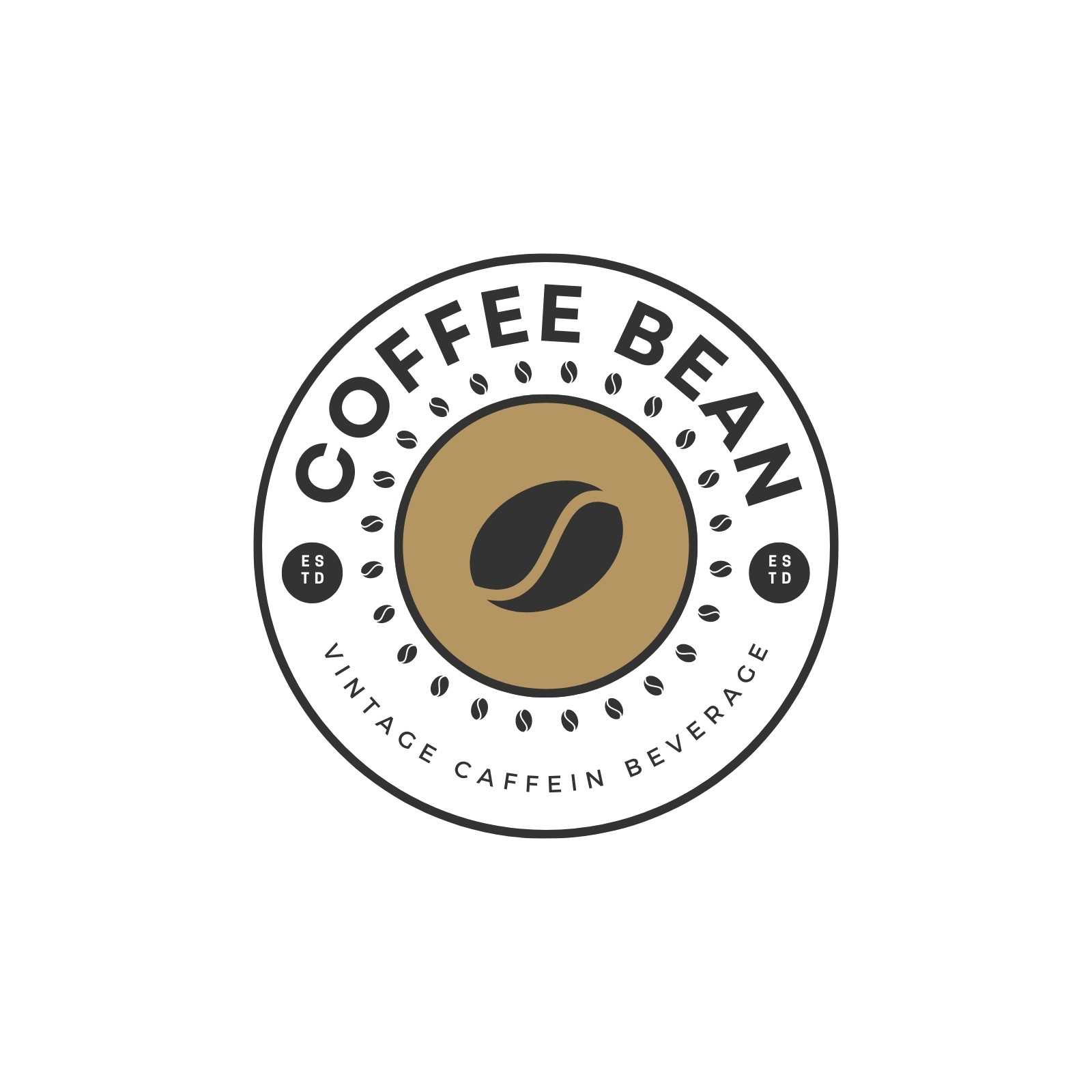 Coffee Bean Logo Perfect Coffee Cafe Stock Vector (Royalty Free) 2247668747  | Shutterstock