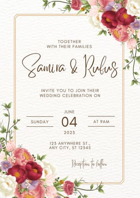 Watercolor Wedding Invitation Border, Blush Pink & Sage Green Abstract  Watercolor Clipart & Backgrounds with Gold Veins Geometric - Essem  Creatives