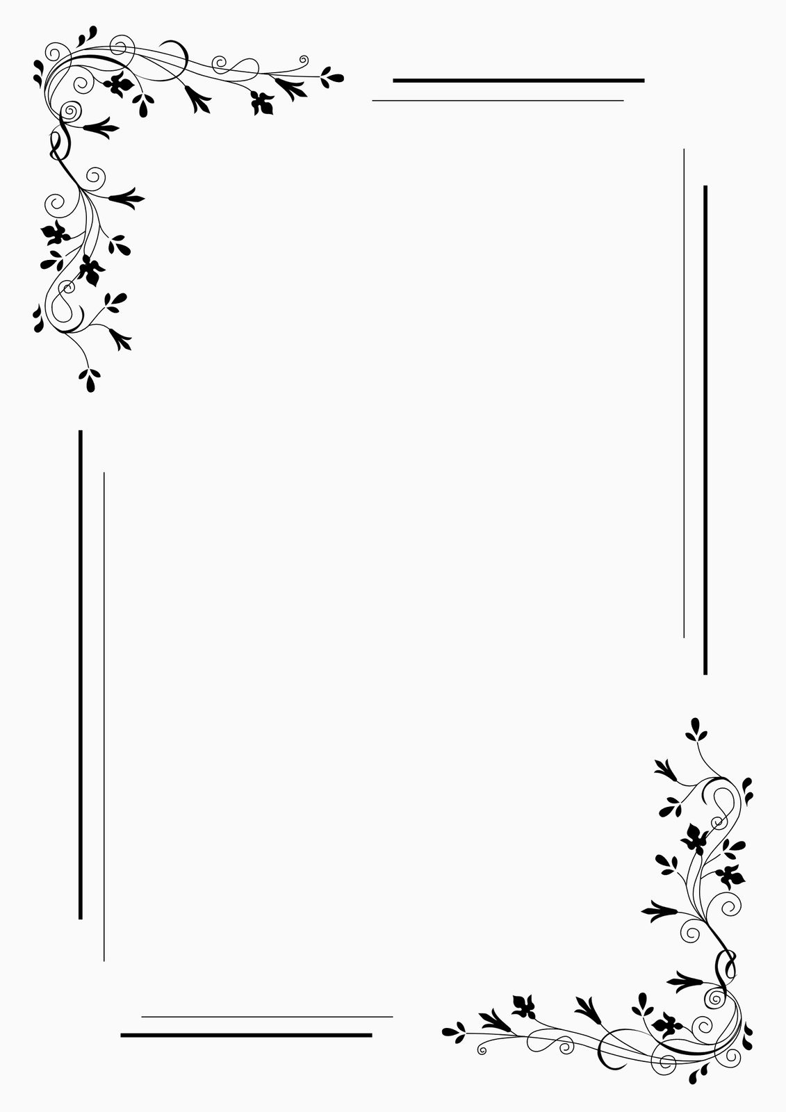 Butterfly Black Border | White Sheet Decoration With Black Pen | Chart  Decoration | Ending Design … | Borders for paper, Aesthetic boarders  designs, Boarder designs
