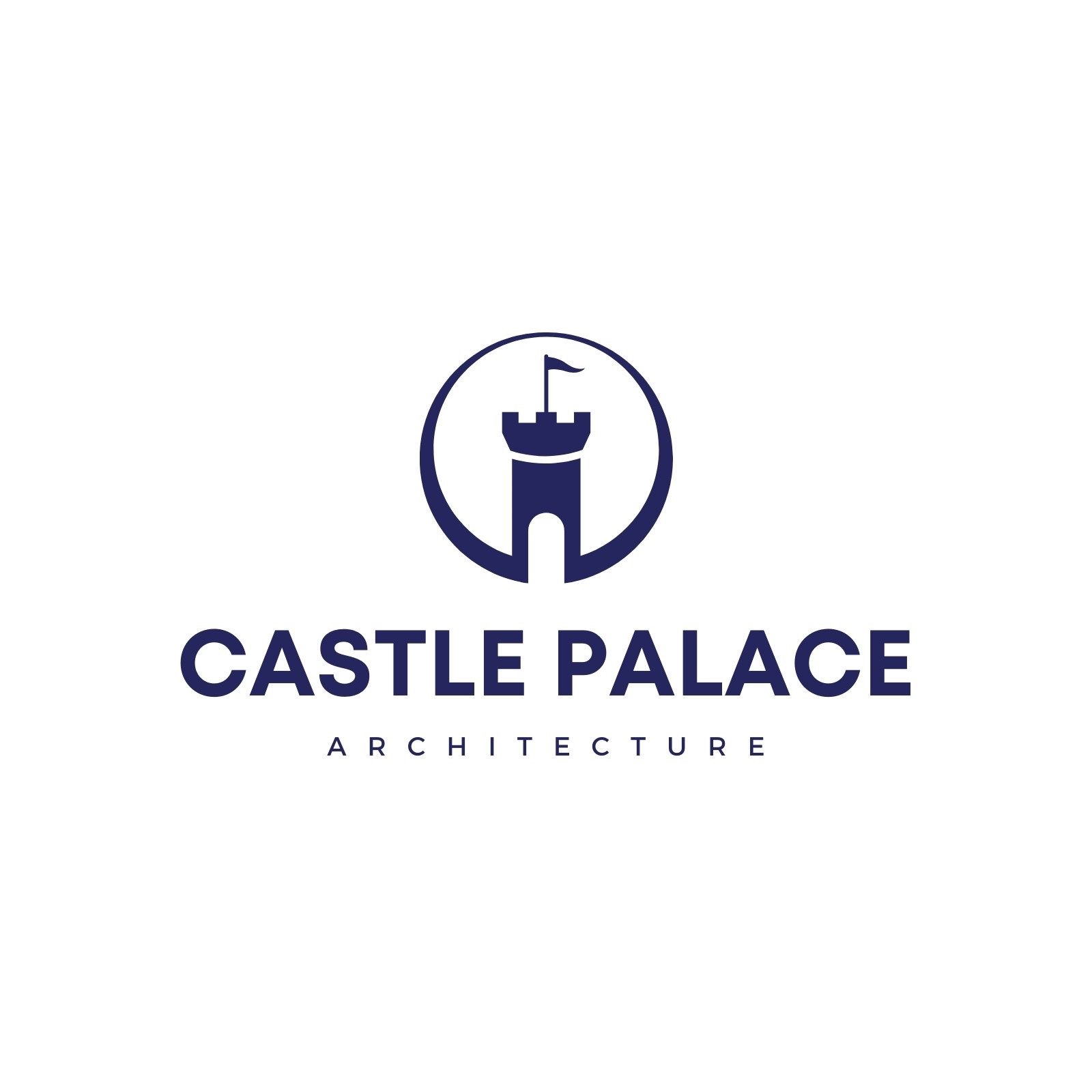 Royal Palace - King crown vector logo design - Roven Logos