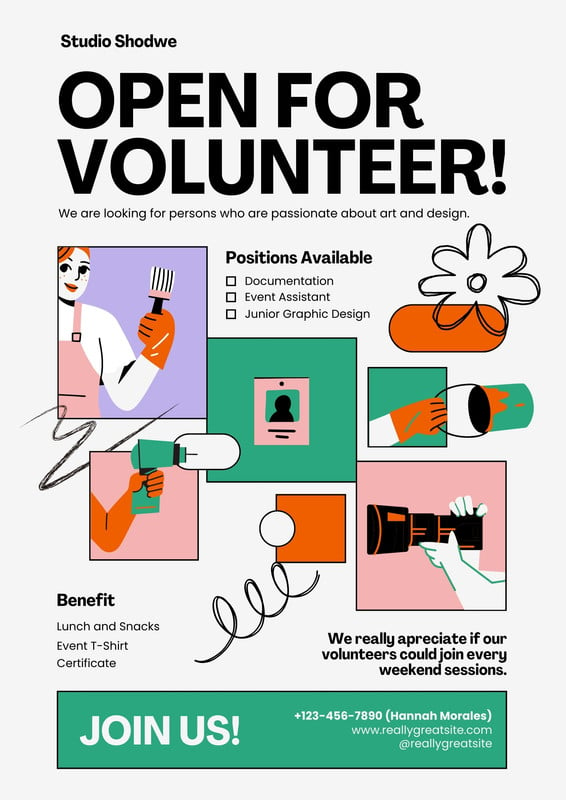 Customize 246+ Volunteer Flyers Templates Online Canva