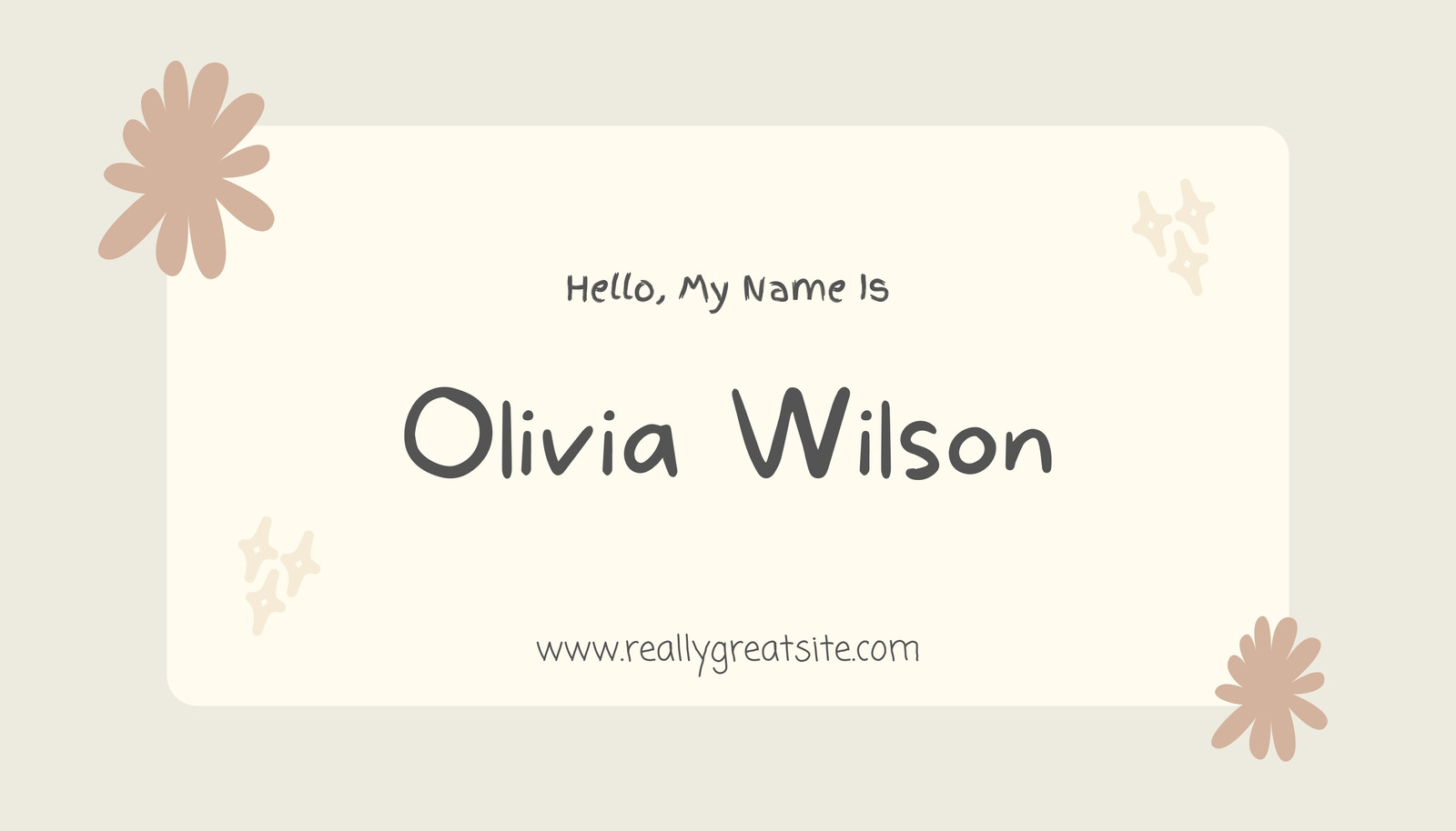 Free, printable, customizable name tag templates