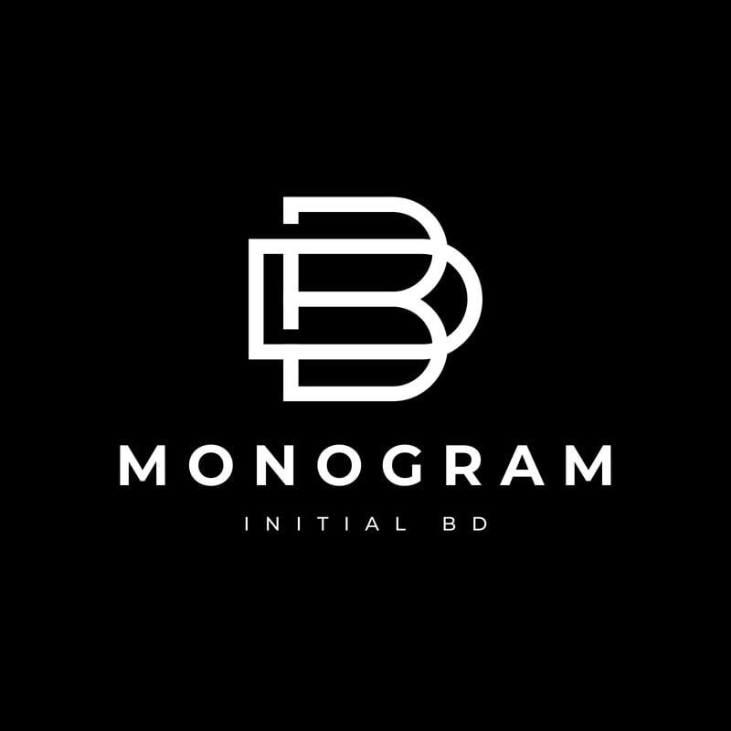 Premium Photo  Dynamic Monogram Logo for a Sports Team