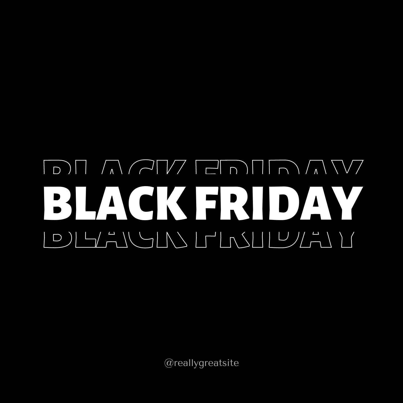 Free and customizable black friday templates