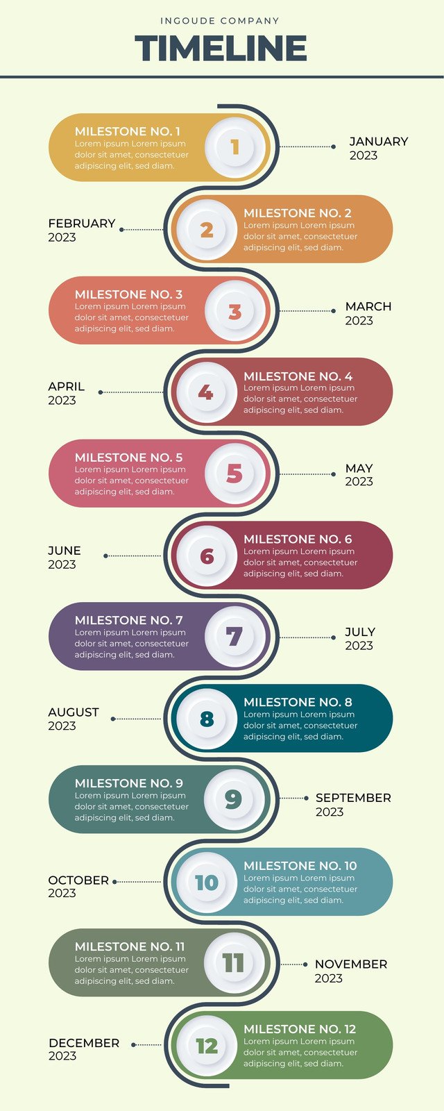 infographic template timeline